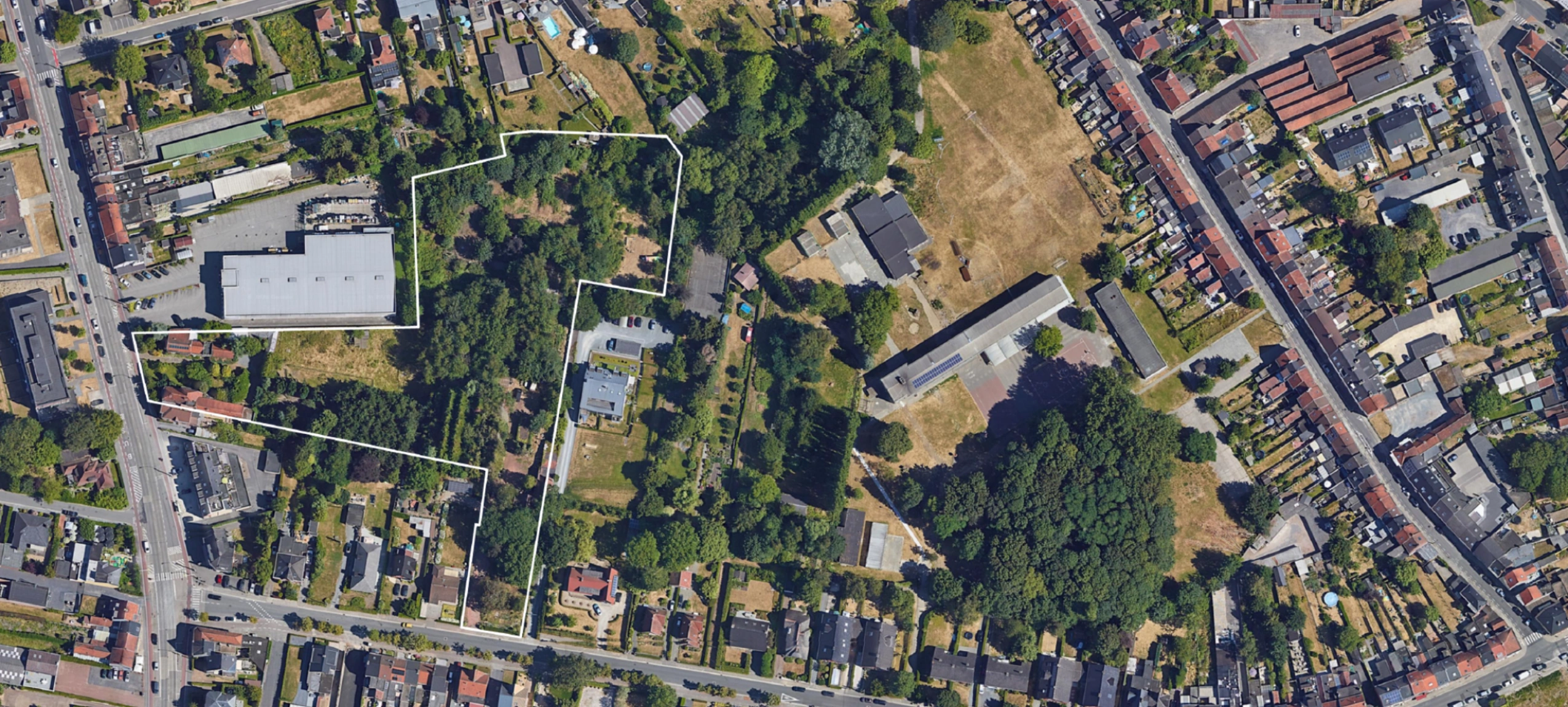 Acasa projectontwikkeling nieuwbouw vastgoed te koop appartementen luchtfoto TRANS Van Goethemstraat Merelbeke