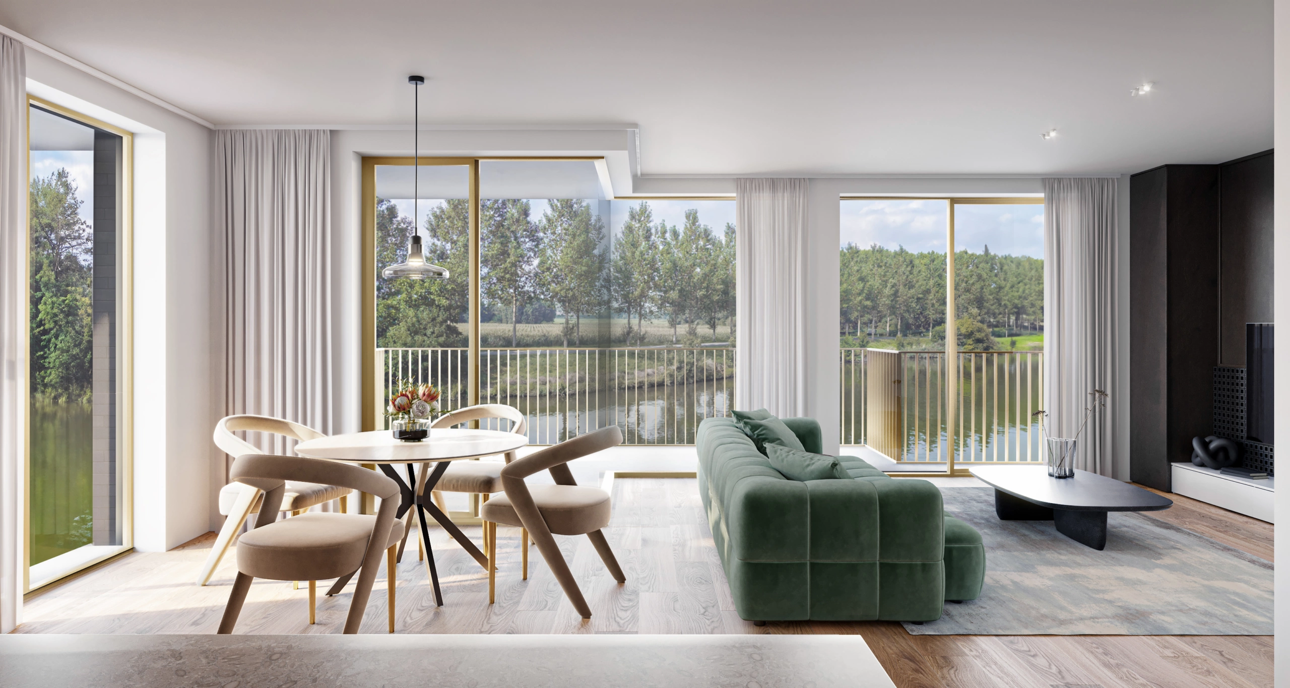 Acasa Projectontwikkeling vastgoed nieuwbouw Leiemeersen Astene Deinze Leie groen wonen appartement te koop O